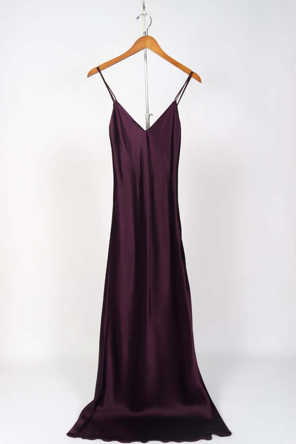 open lace back dress Designer Long Camisole Dress | Full Length Slip Dress