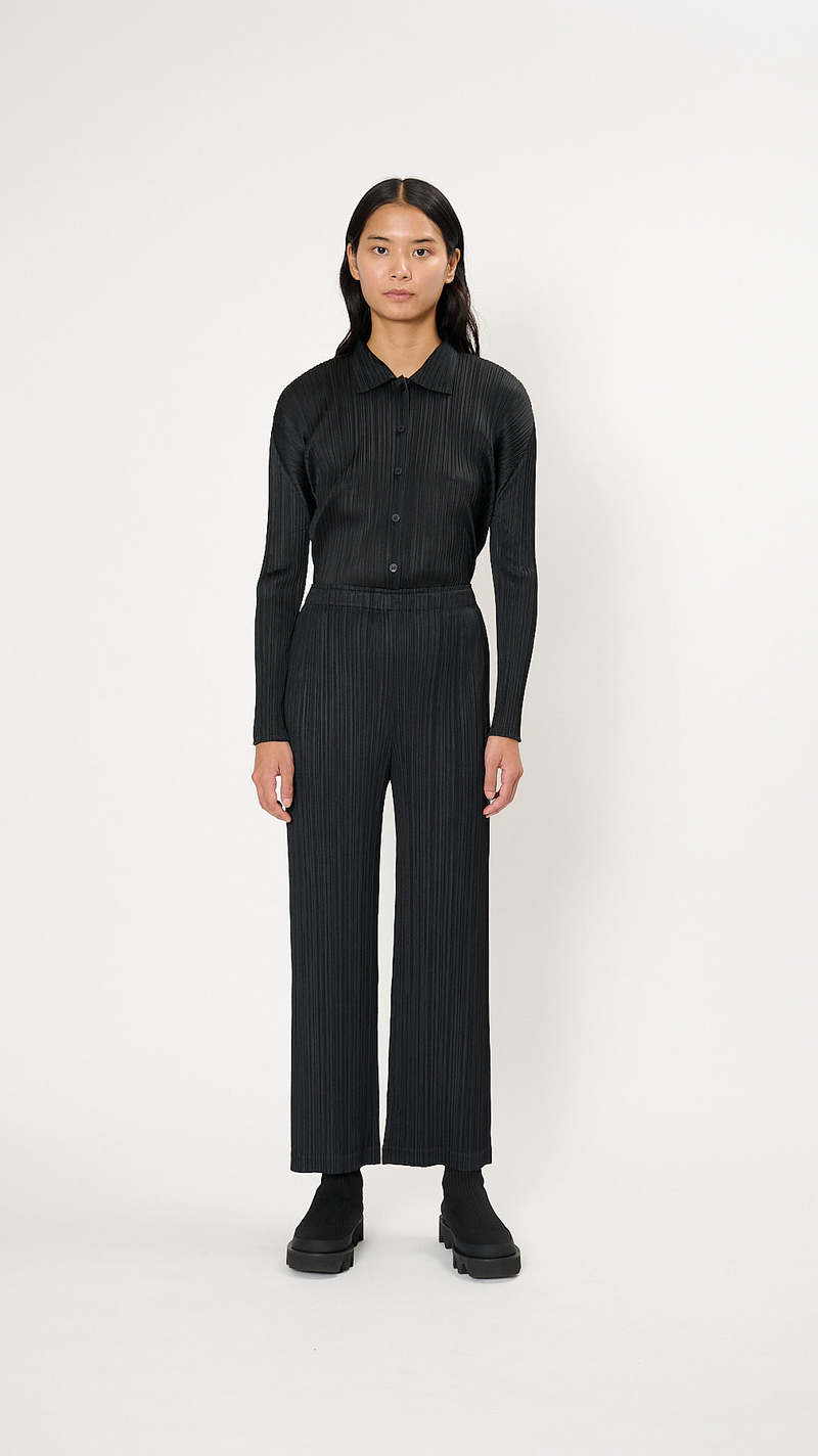 Pleats Please by Issey Miyake Thicker Bottoms 2 Pants - Black
