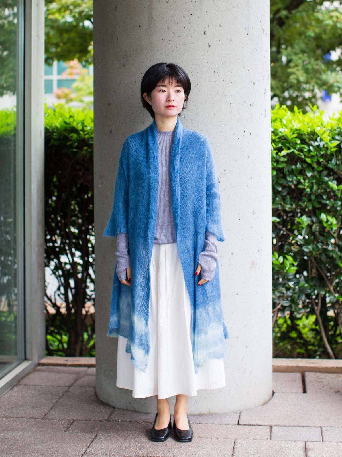 Enrica Mohair Cardigan - Indigo Blue | Garmentory