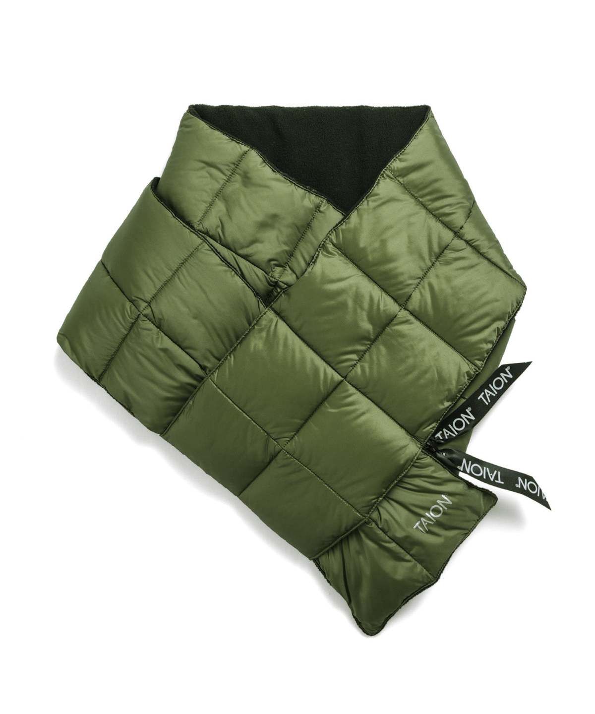 TAION Basic Down Long Scarf - Olive - Image 1 of 6