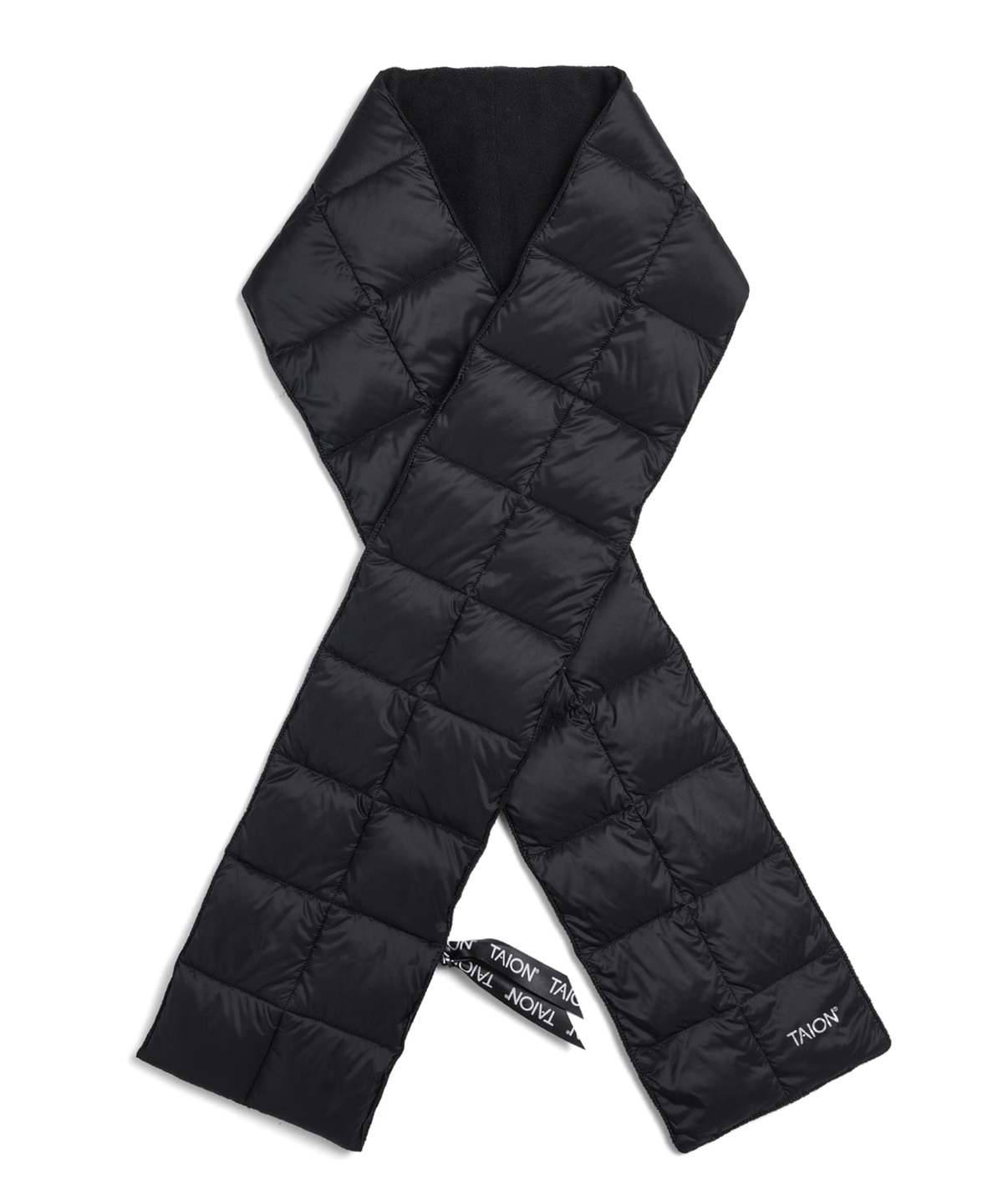 TAION Basic Down Long Scarf - Olive - Image 5 of 6