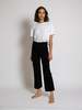 ASKK NY  Slim Crop Wide Leg - Black Resin - Thumbnail 1
