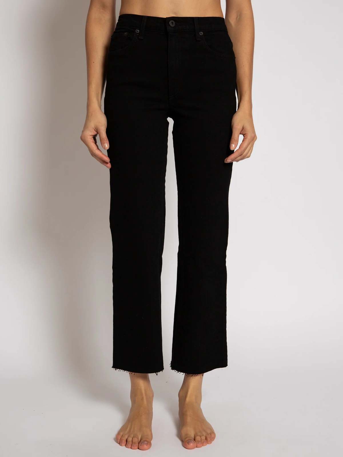 ASKK NY  Slim Crop Wide Leg - Black Resin - Image 5 of 5