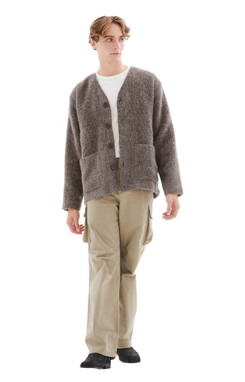 トップス Our legacy mohair gray cardigan Our Legacy Mohair Cardigan - Grey | Garmentory
