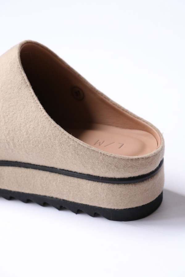 Lauren Manoogian Felt Moto Mule - Antique