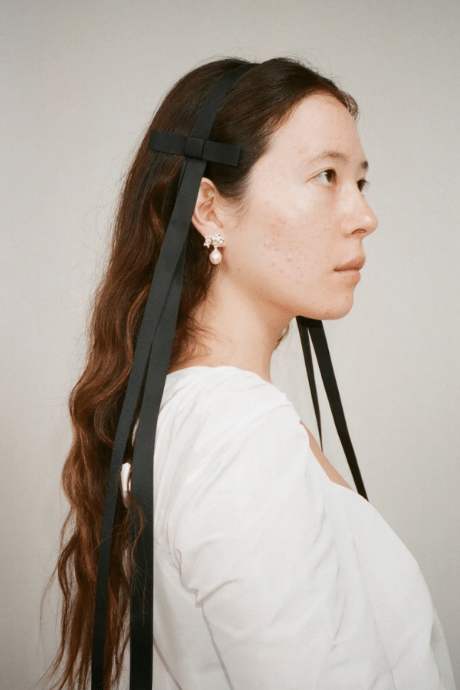 SANDY LIANG カチューシャ リボン Sandy Liang Recital Headband - Black | Garmentory
