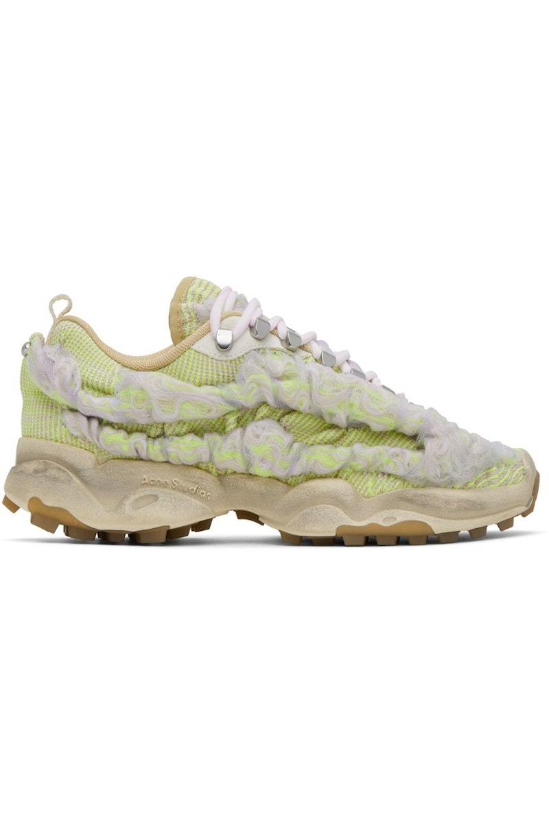 Acne Studios Green & Off-White Bubba Sneakers | Garmentory
