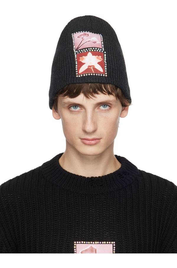 MISBHV Lily Orchid Beanie - Black | Garmentory