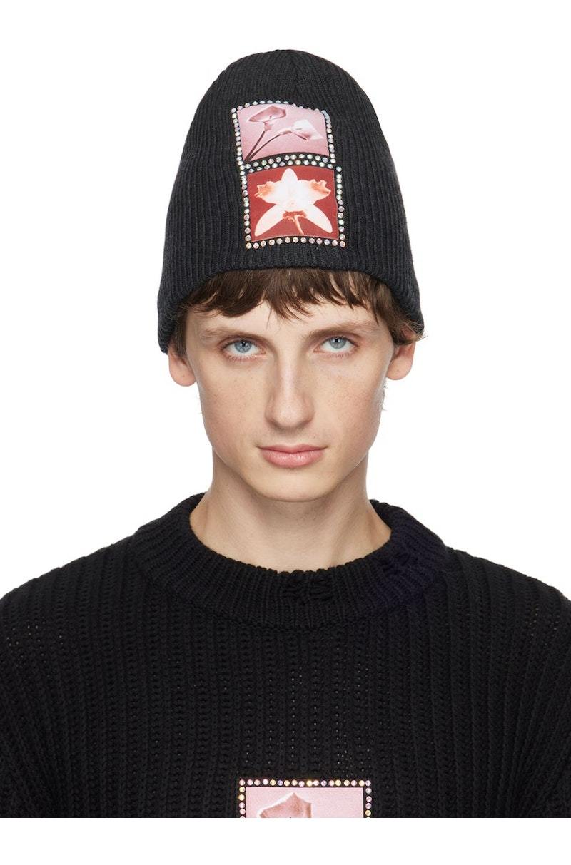 MISBHV Lily Orchid Beanie - Black | Garmentory