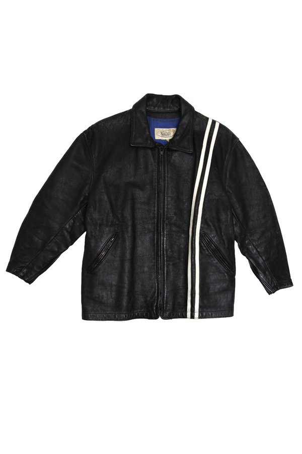 ジャケット・アウター 60s bates Canoe Club Vintage Bates 60's Black and White Stripe Leather