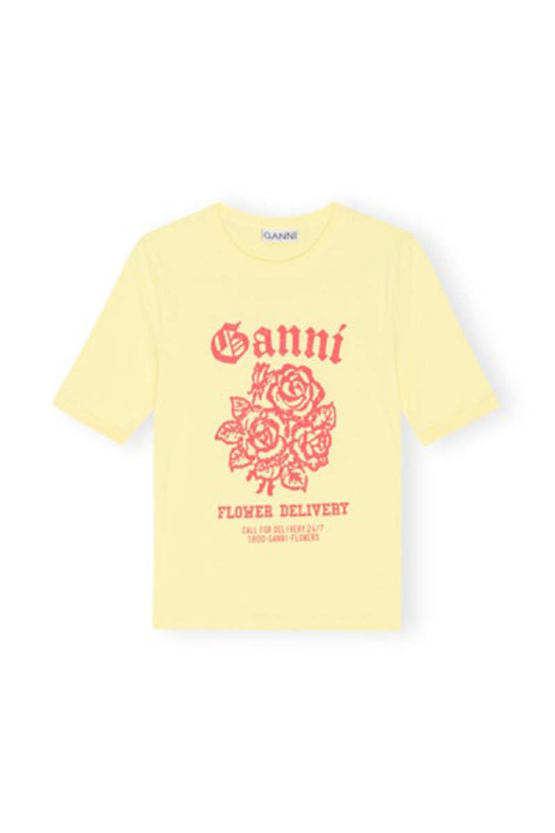 Ganni フラワープリントTシャツ Ganni 花柄プリントTシャツ - メルカリ