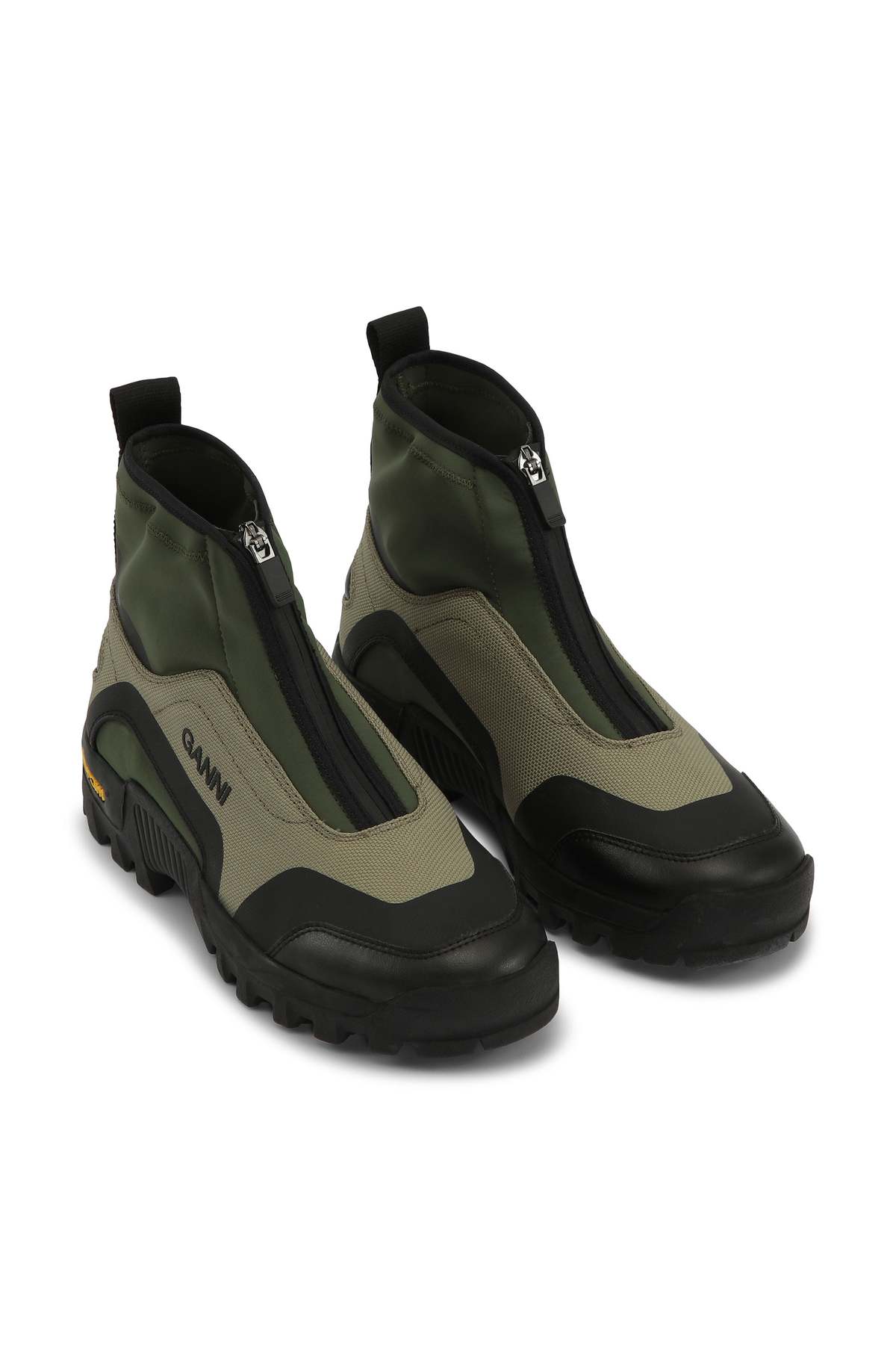 Ganni PERFORMANCE HIGH TOP ZIP SNEAKER - KALAMATA | Garmentory
