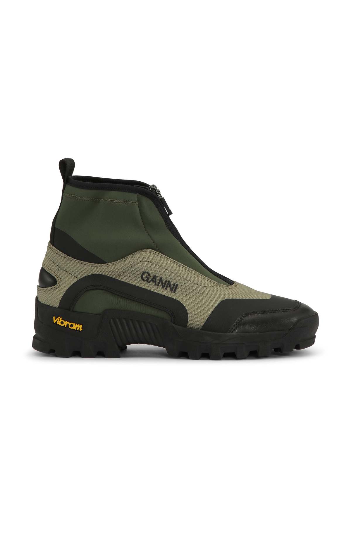 Ganni PERFORMANCE HIGH TOP ZIP SNEAKER - KALAMATA | Garmentory
