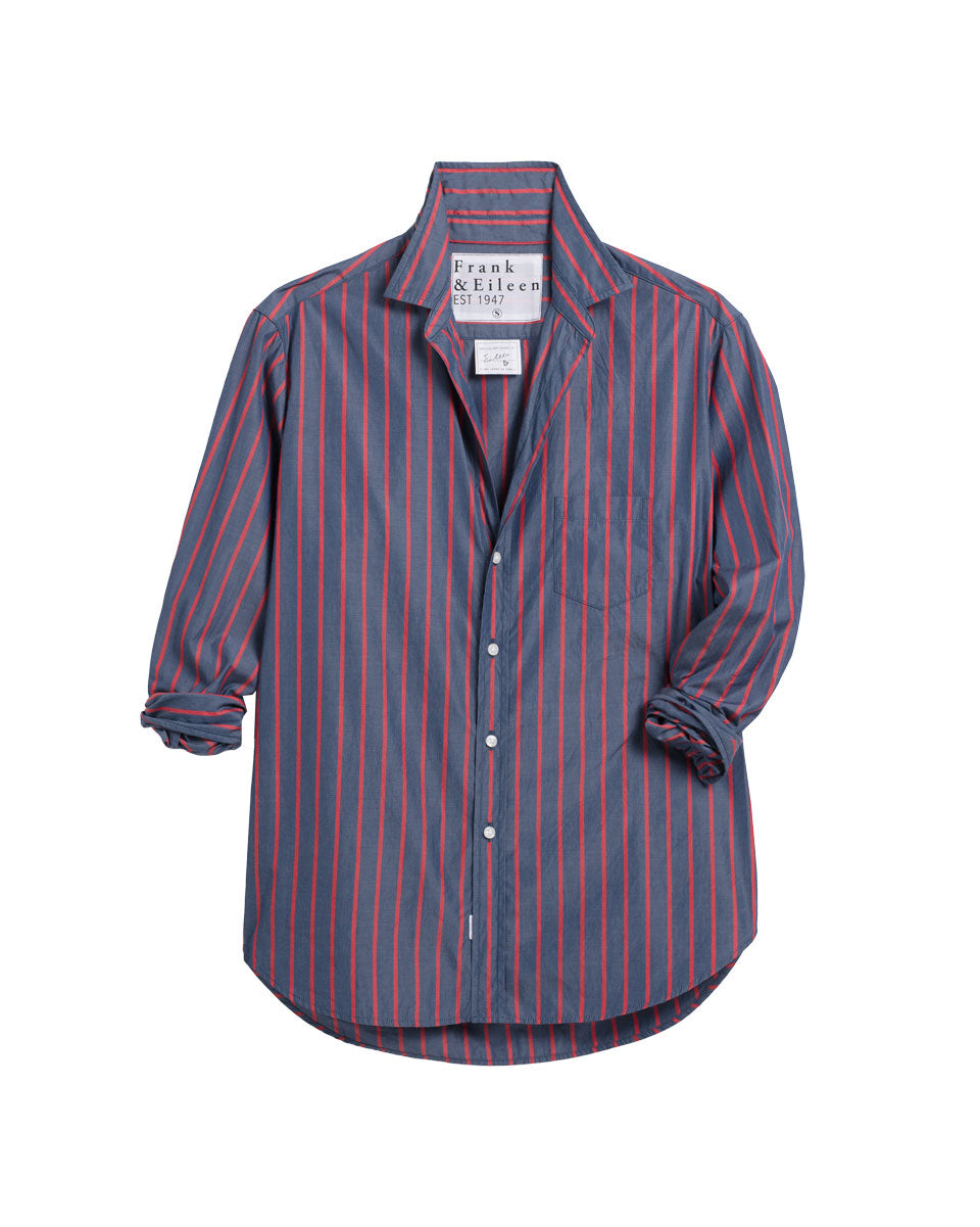 Eileen Button Up - Blue with Pink Multi Stripe main image 1