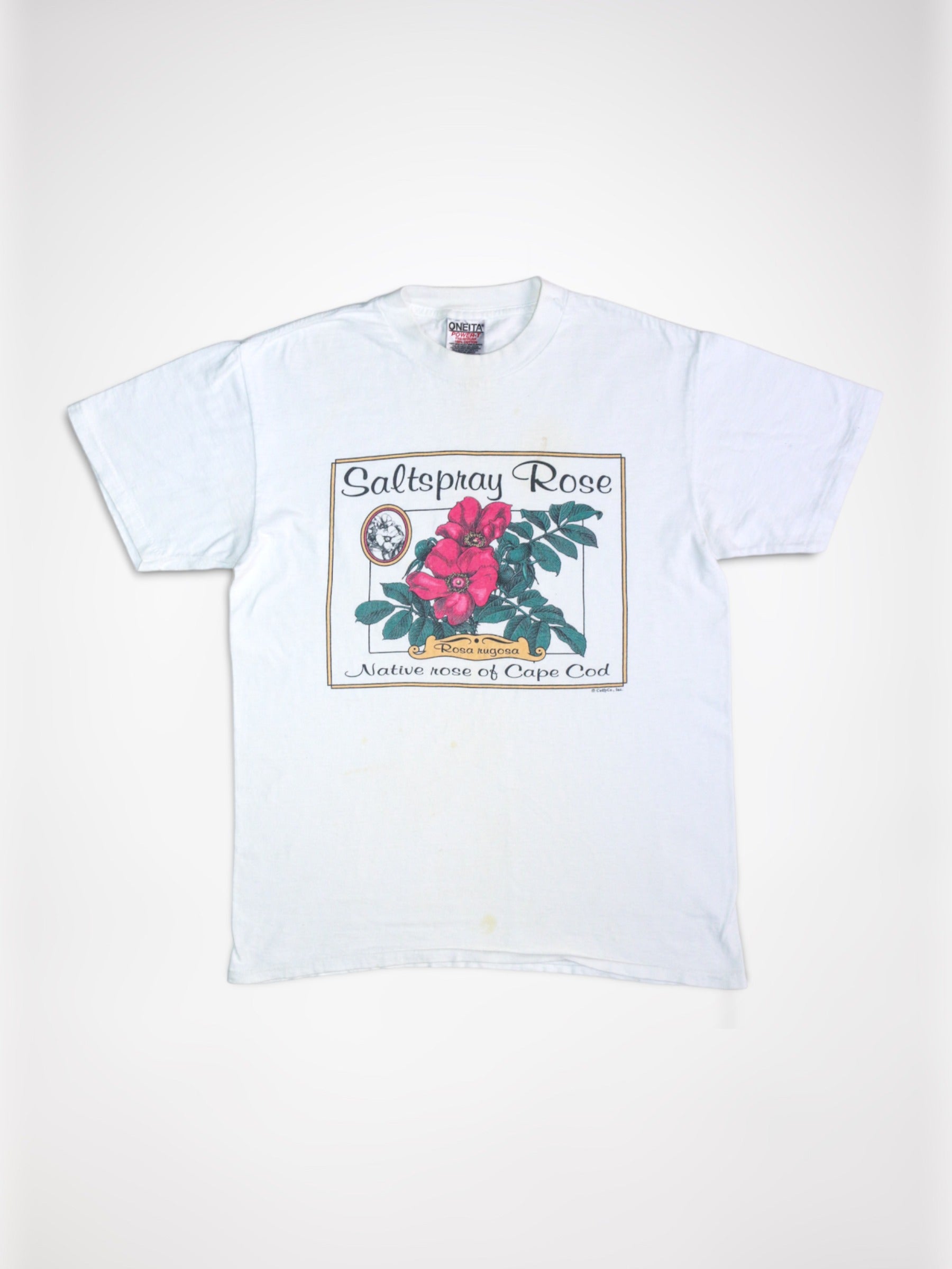 Saltspray Rose Floral Art Tee - 1990's | Garmentory