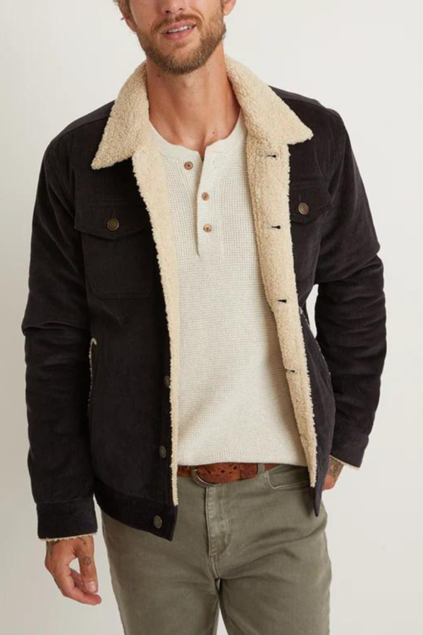 Corduroy Jacket Sherpa Trucker Jacke Marine Layer Trucker Jacke