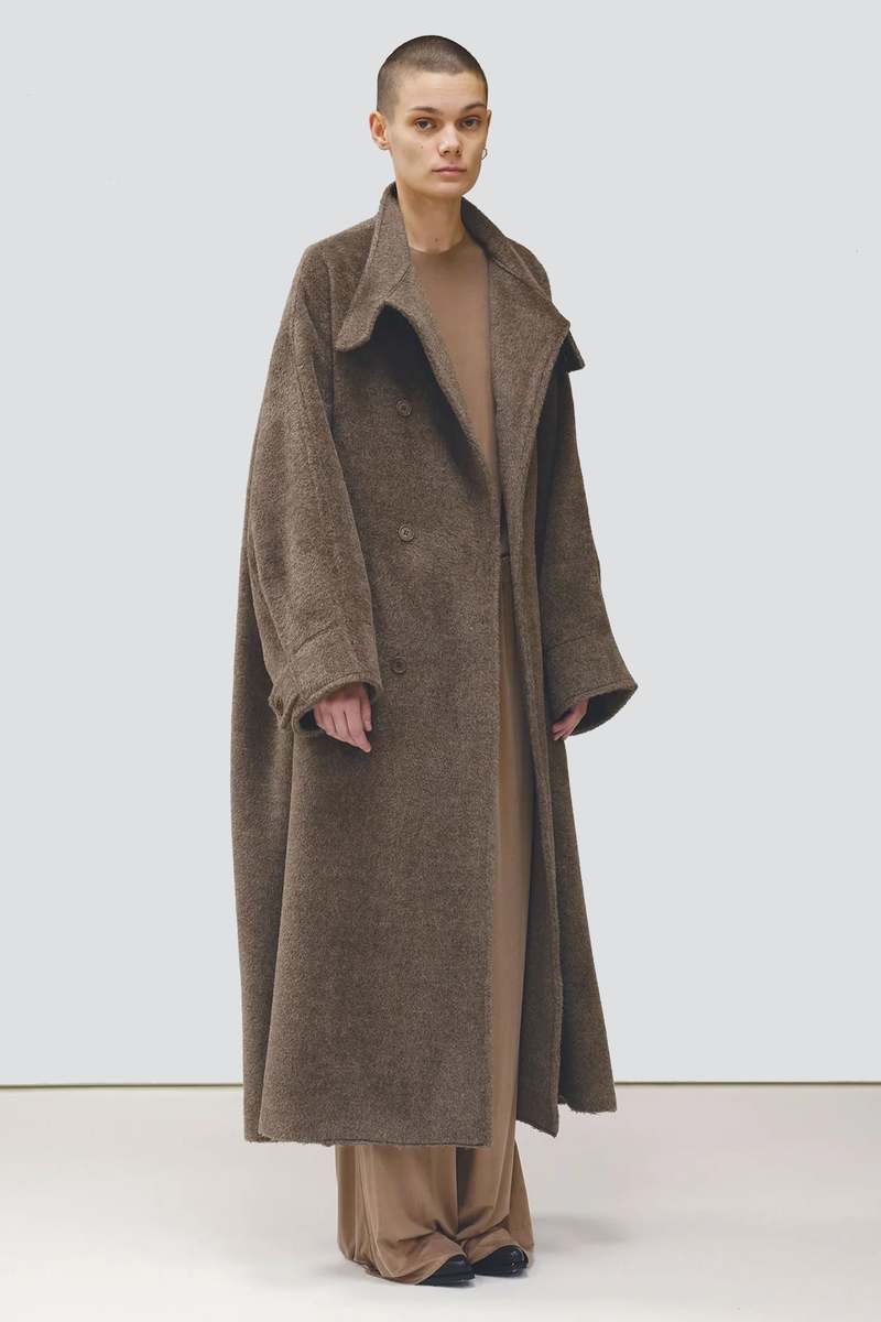 Brown Dormeuil Alpaca No.65 Oversized Coat | Garmentory