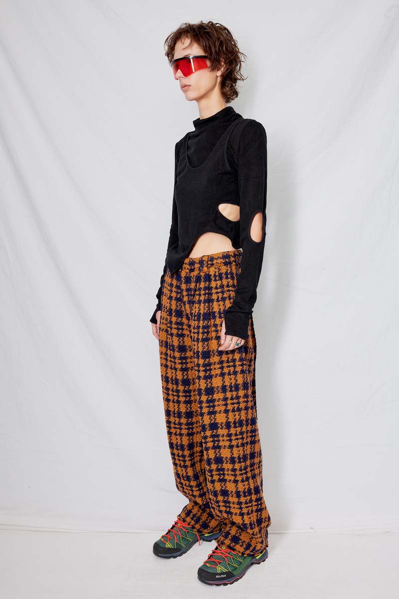 【60％OFF】 Tweed Wool Zimo Raw Garmentory | Pants Edge パンツ
