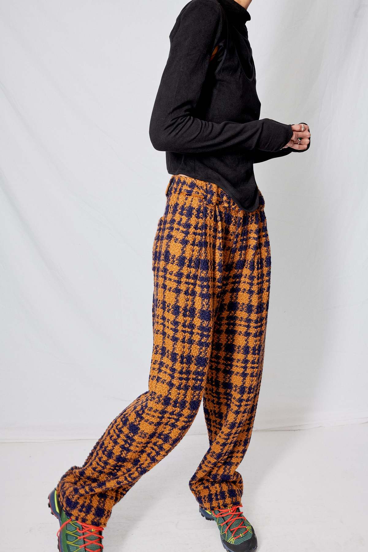 Zimo Wool Tweed Raw Edge Pants | Garmentory