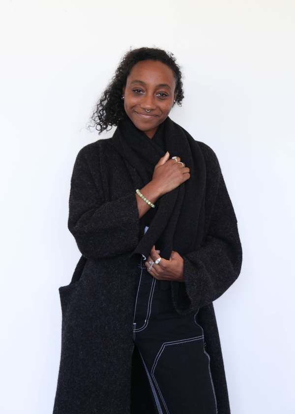 Manteau Cardigan Long Missoni - Laine Noire, Double Boutonnage, Taille M - Occasion Très Bon état