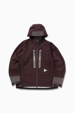 And Wander Pertex Shield Rain Jacket - Bordeaux | Garmentory
