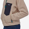 Patagonia Classic Retro-X Windproof Fleece Jacket - Natural/Obsidian Plum - Thumbnail 3
