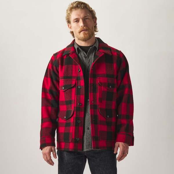 Filson Mackinaw Cruiser Shirt Red/Black Garmentory