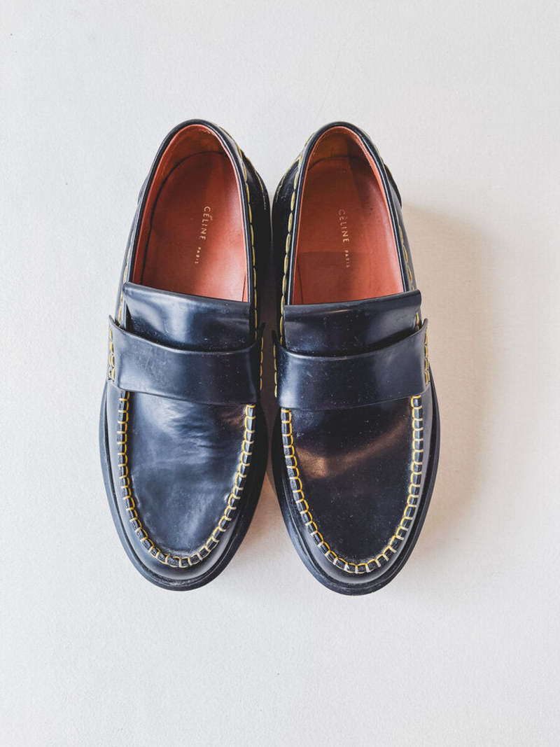 サンダル Celine Loafers & Slippers CELINE】CELINE トリオンフ ミュール カーフスキン サンダル