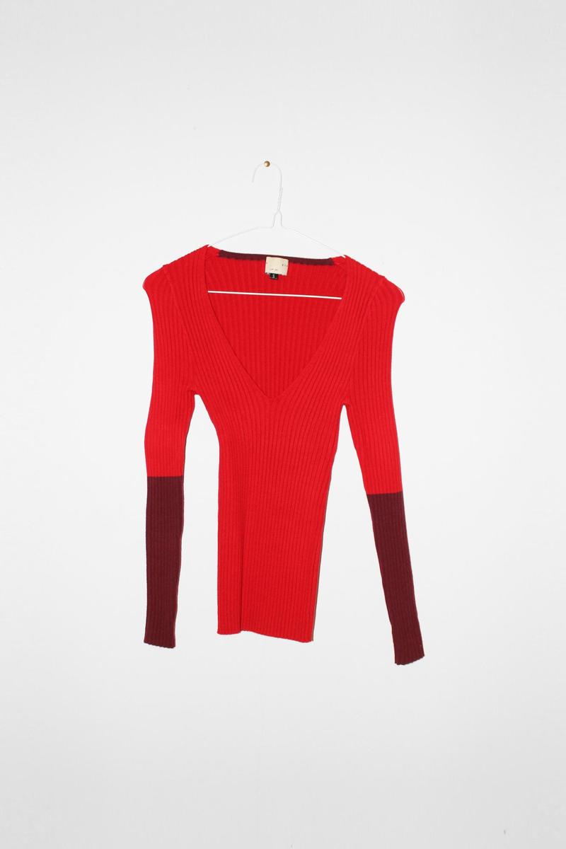 giu giu NONNA V Top - Red