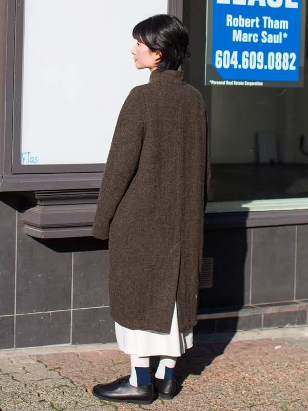 Hannoh Wessel Marika Harris Tweed Coat - Brown | Garmentory
