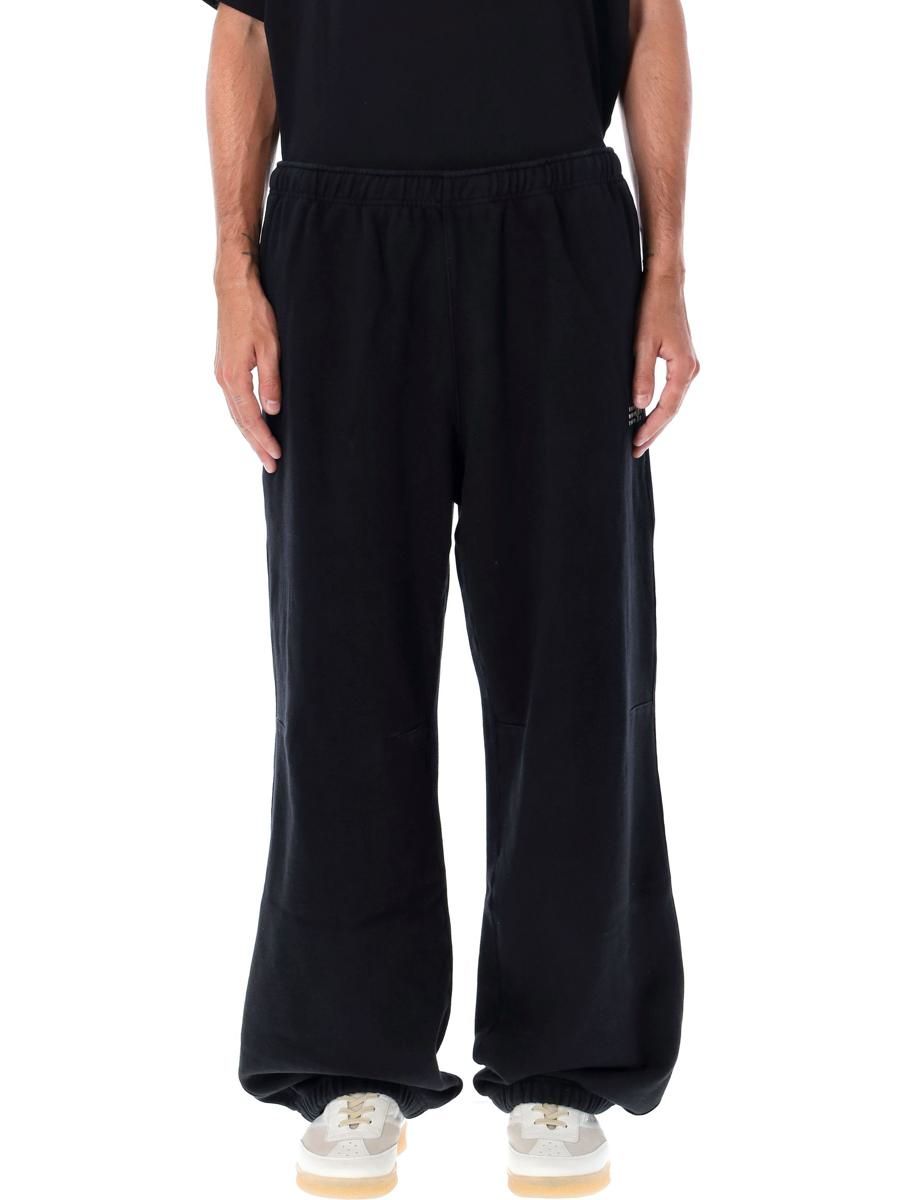 パンツ MM6 MAISON MARGIELA BLACK STRETCH POLYESTER BLEND PANT MM6 MAISON MARGIELA Logo jogging pants | Garmentory