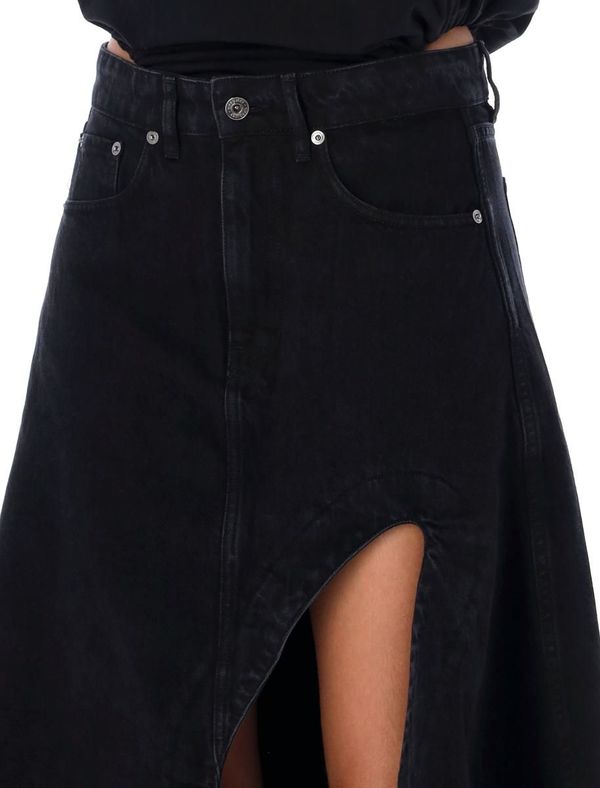 Y/project Cut out denim skirt - Black | Garmentory