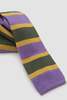 DRAKE'S Stripe Silk Knitted Tie - Thumbnail 3