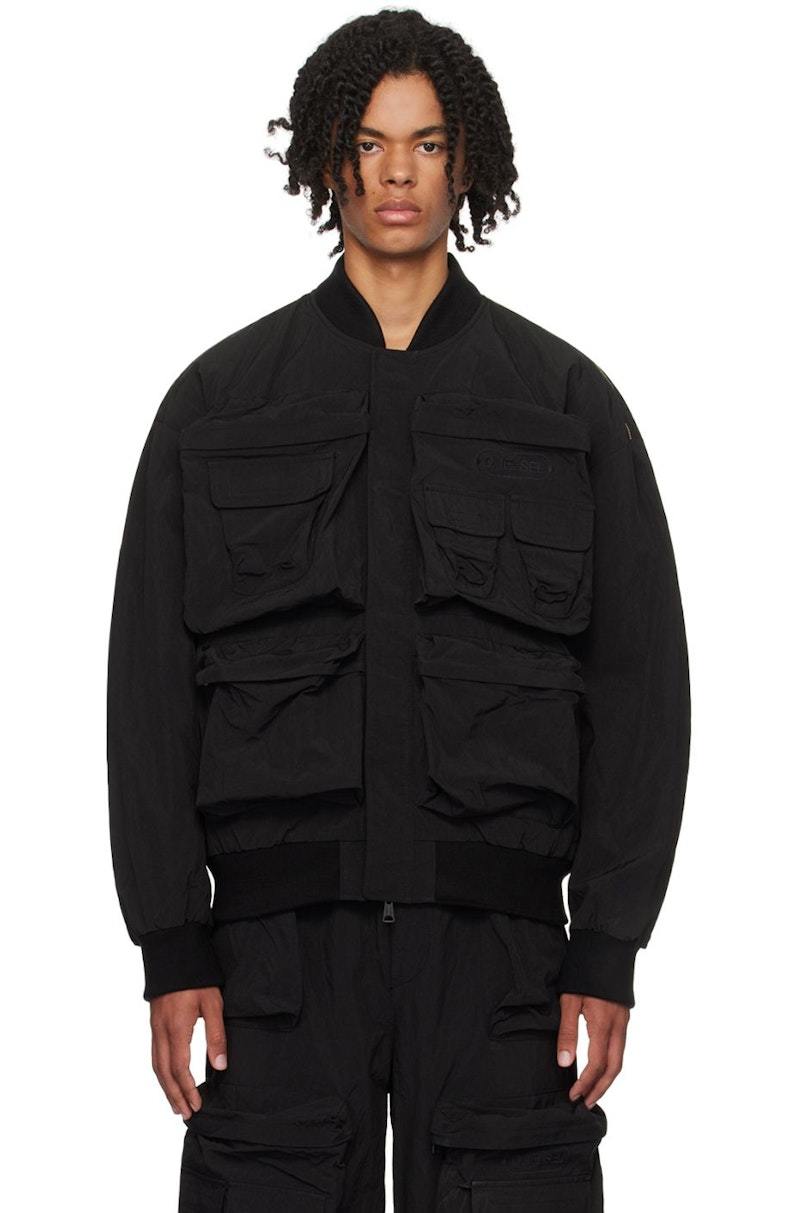 diesel j-staind ジャケット Diesel Black J-Stain-Short Jacket | Garmentory
