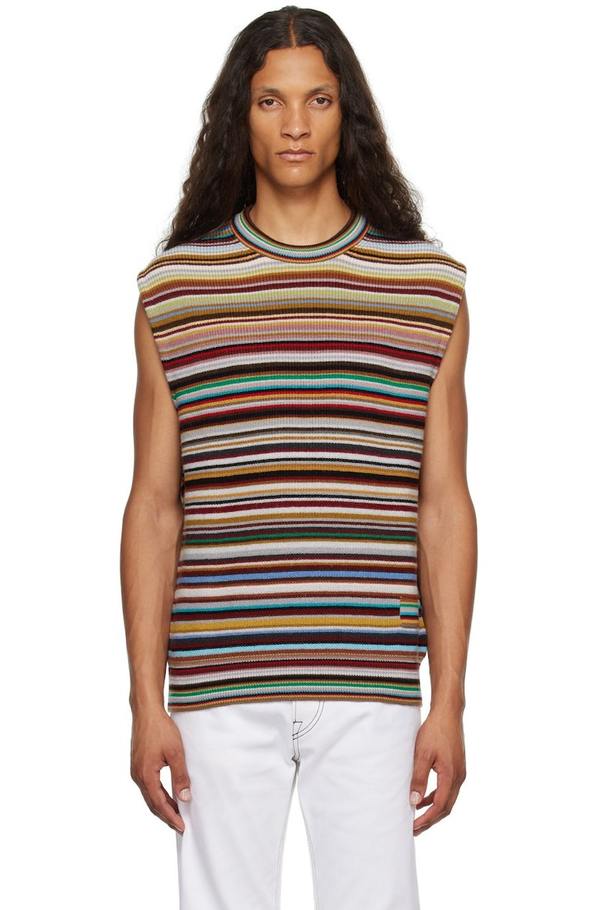 Paul Smith Multicolor Signature Stripe Vest | Garmentory