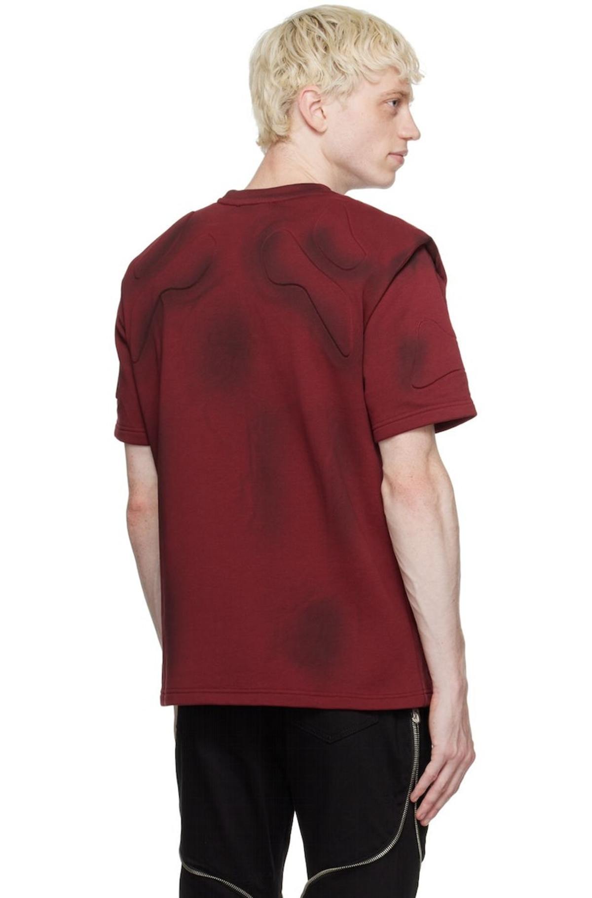 HELIOT EMIL Red Monotonic Compression T-Shirt | Garmentory