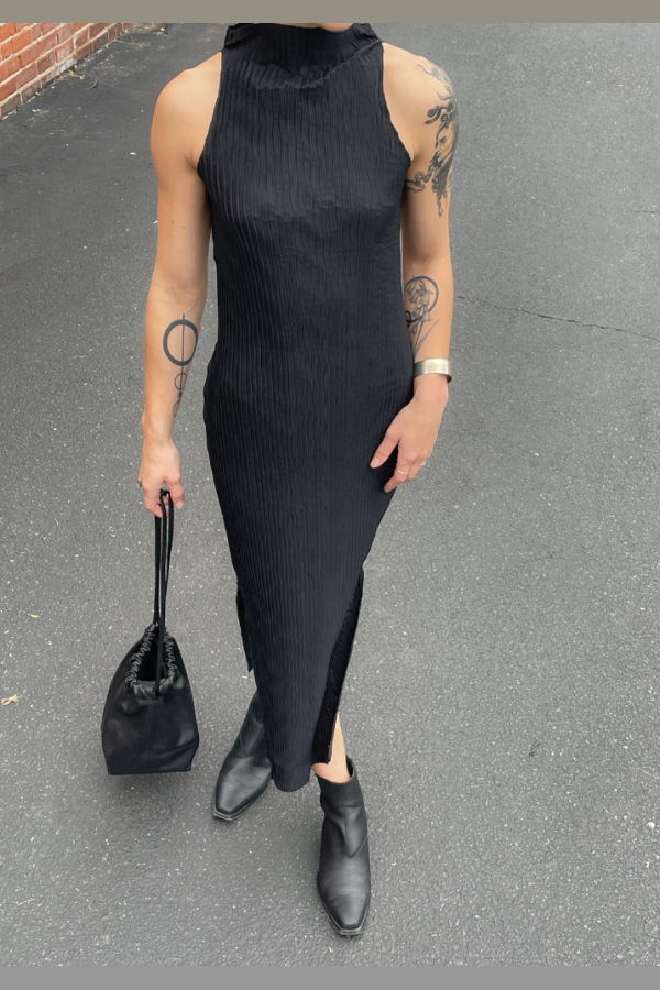 Nin Studio Wave Tank Dress - Black