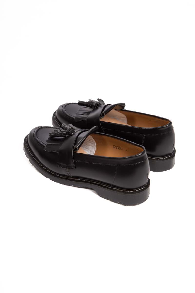 Solovair Tassel Loafer - Black Hi-Shine