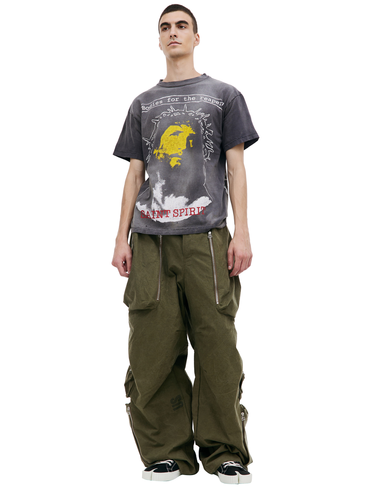 Saint Michael Bodies For The Reaper Printed T-shirt | Garmentory