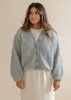 Micaela Greg Twist Cardigan - Steel Blue - Thumbnail 1
