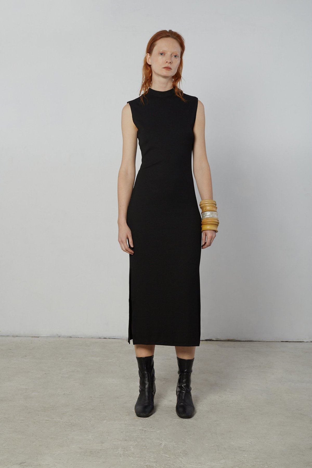 Nomia Mockneck Maxi Dress - black | Garmentory