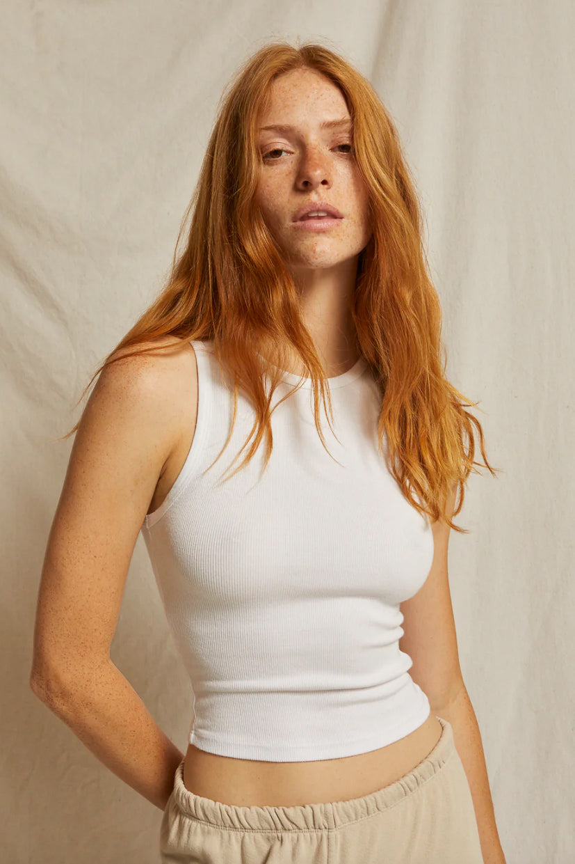 Gigi Elevated Tank with Gold Buckle Strap