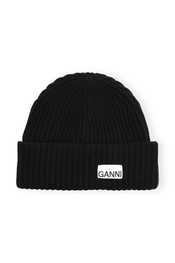 Ganni Structured Rib Beanie | Garmentory