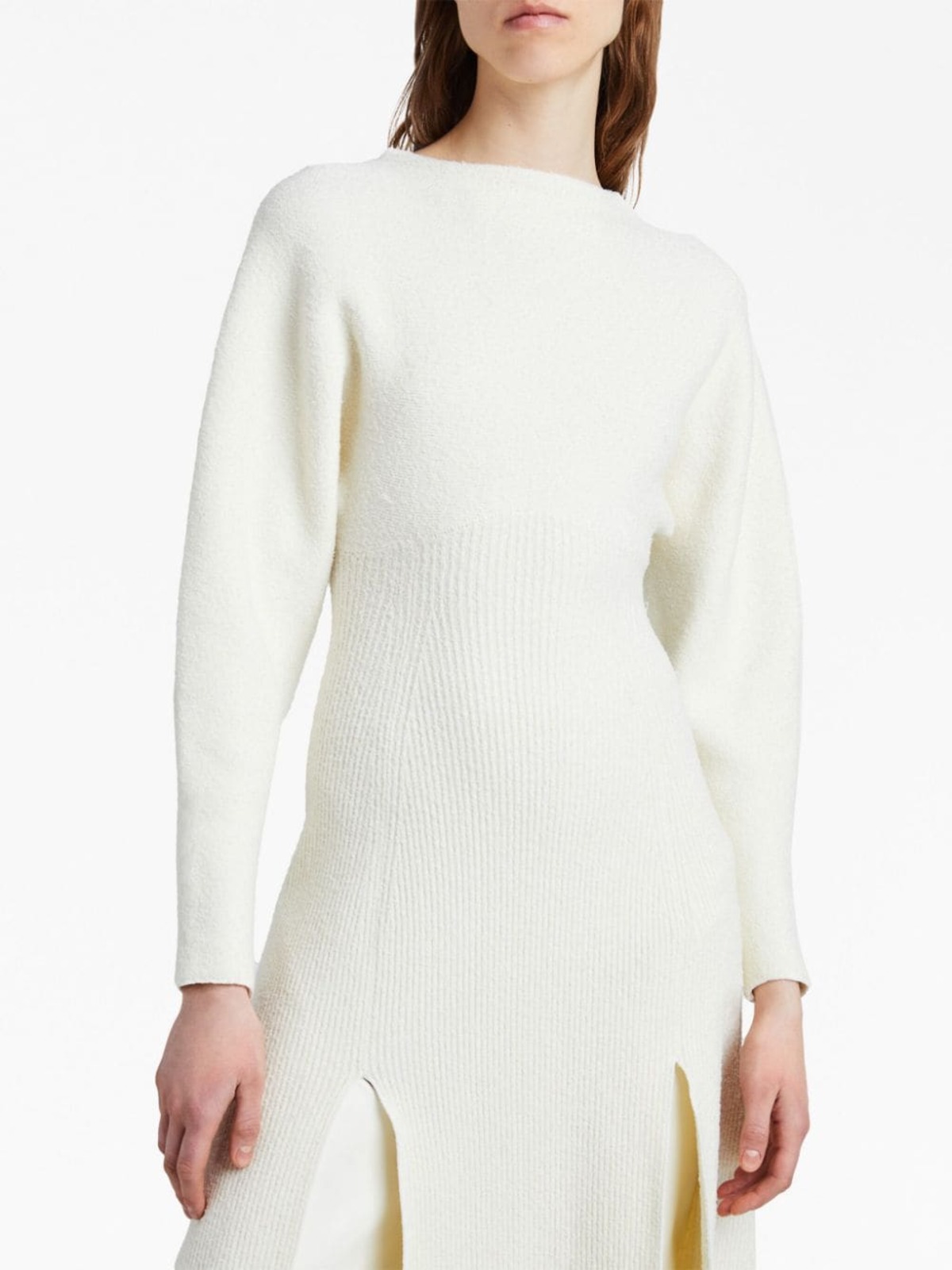 Proenza Schouler Wool Viscose Boucle Dress - Ivory | Garmentory Proenza Schouler Wool Viscose Boucle Dress - Ivory | Garmentory