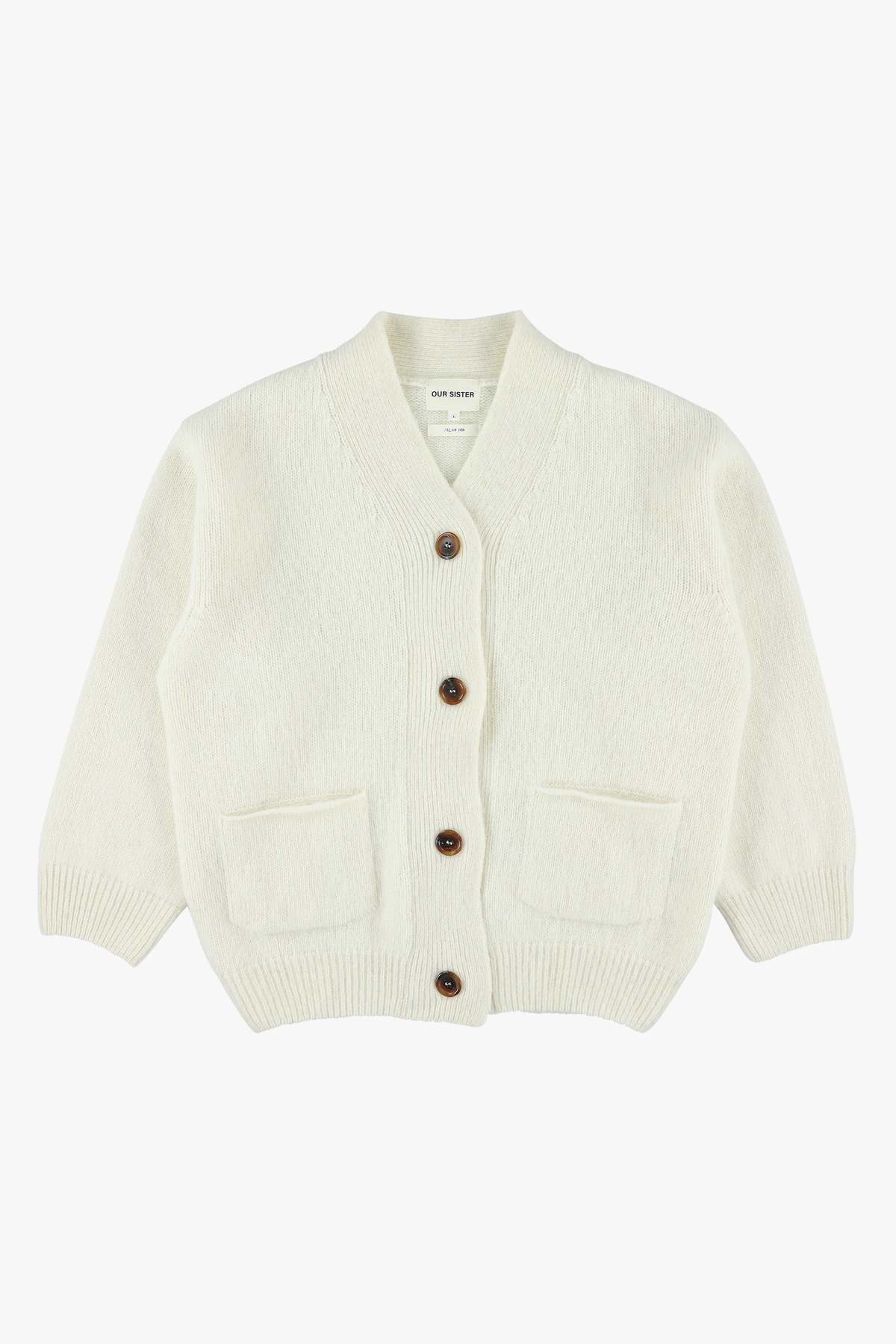 Our Sister The Dolphin Cardigan - Ecru - Image 4 of 4