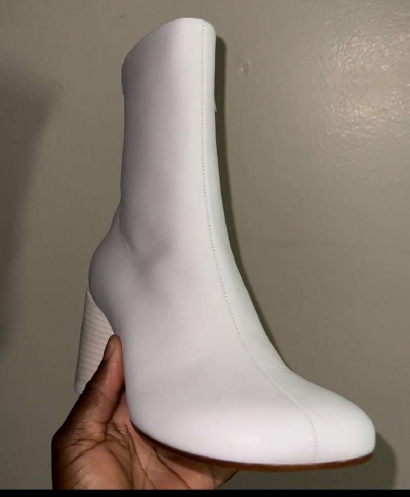 MM6 Maison Margiela Anatomic Ankle Boots - Winter White