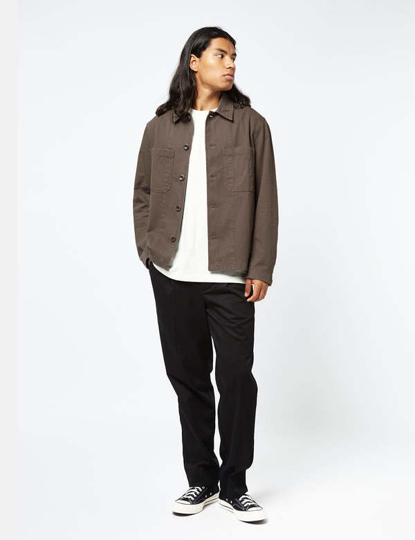 Norse Projects Tyge Organic Broken Twill Overshirt - Heathland