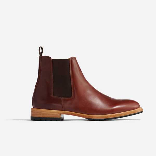 Nisolo Men\'s MAHOGANY Marco Everyday Chelsea Leather Boots $268 NEW Men main image 2