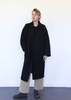 Lauren Manoogian Double Face Long Coat - Black Melange - Thumbnail 4