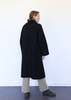 Lauren Manoogian Double Face Long Coat - Black Melange - Thumbnail 7